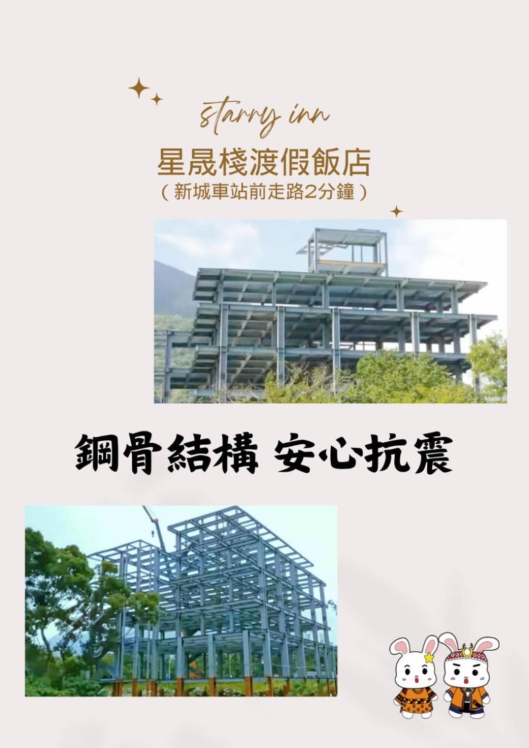 花蓮星晟棧飯店starry Inn近太平洋新城車站 Exteriör bild